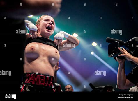 daniella hemsley celebration boobs|Boxing: Daniella Hemsley flashes crowd after Kingpyn Boxing